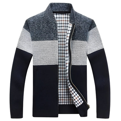 Samson - Chaqueta casual con forro de polar para hombres