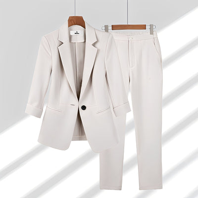 Elouise - Conjunto de blazer y pantalones formales para mujeres