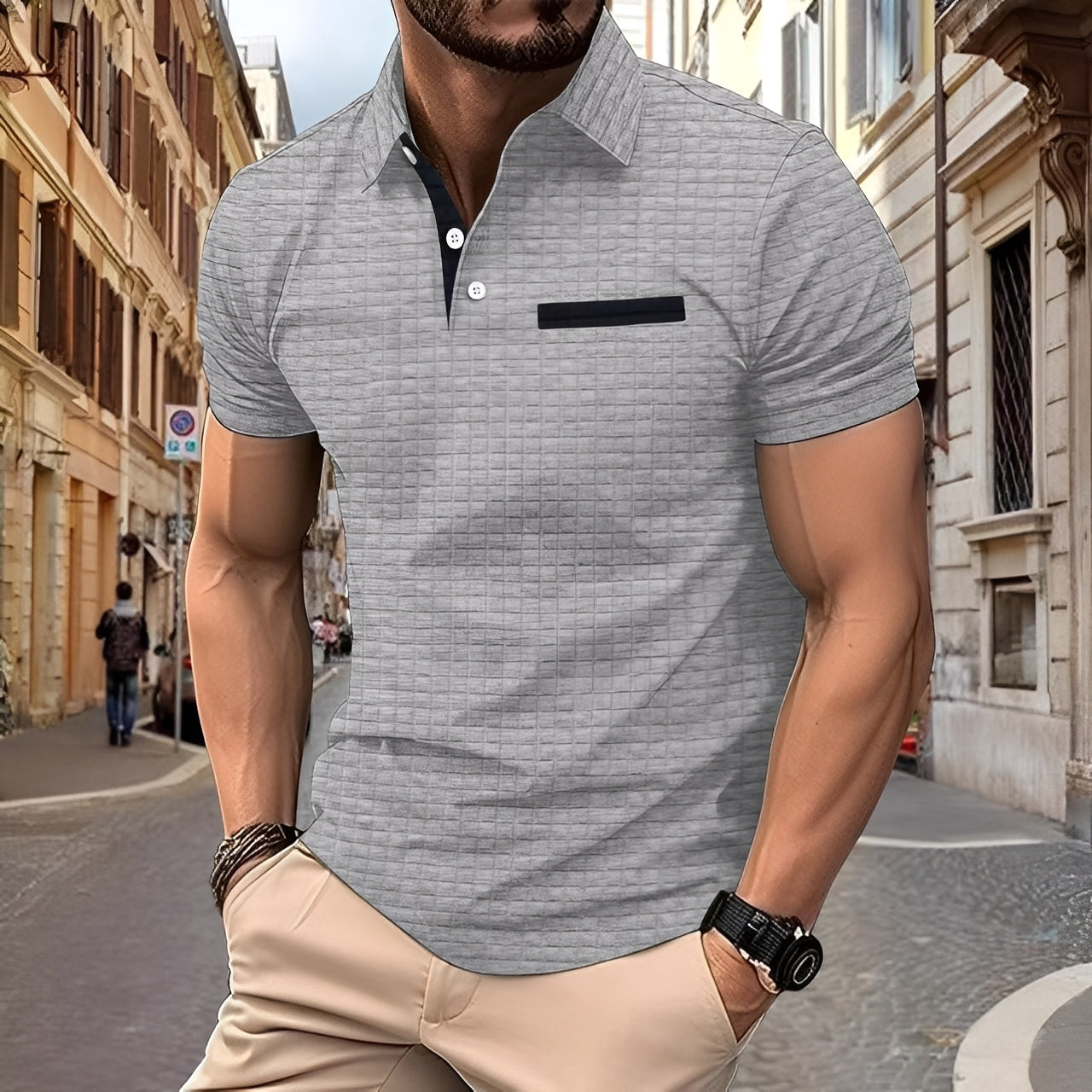 Benson - Elegante Polo Slim-Fit para Hombres