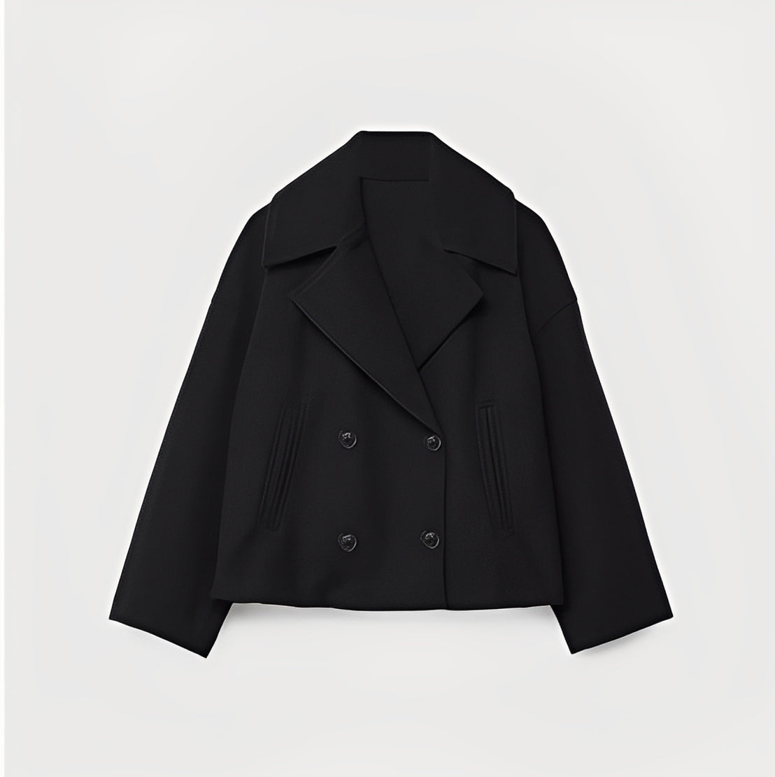 Abegail - Chaqueta corta holgada y casual para mujeres