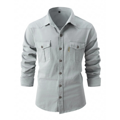 Marlon - Camisa casual, cómoda y elástica para hombres