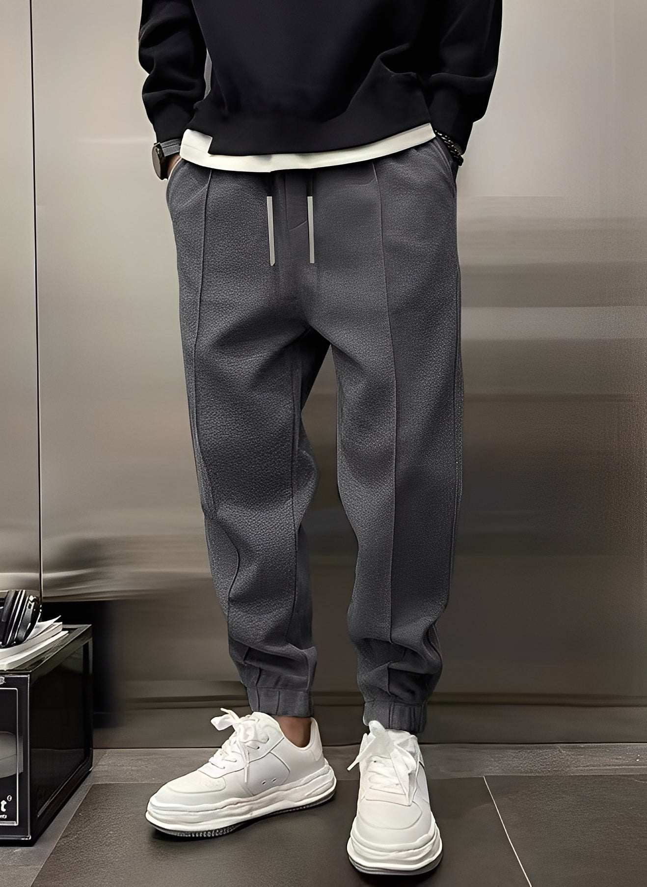 Wallace - Pantalones deportivos casuales holgados para hombres