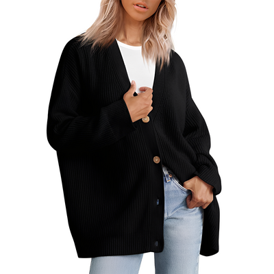 Christal - Cárdigan casual oversize para mujeres
