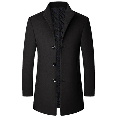 Colson - Elegante abrigo largo de lana para hombres