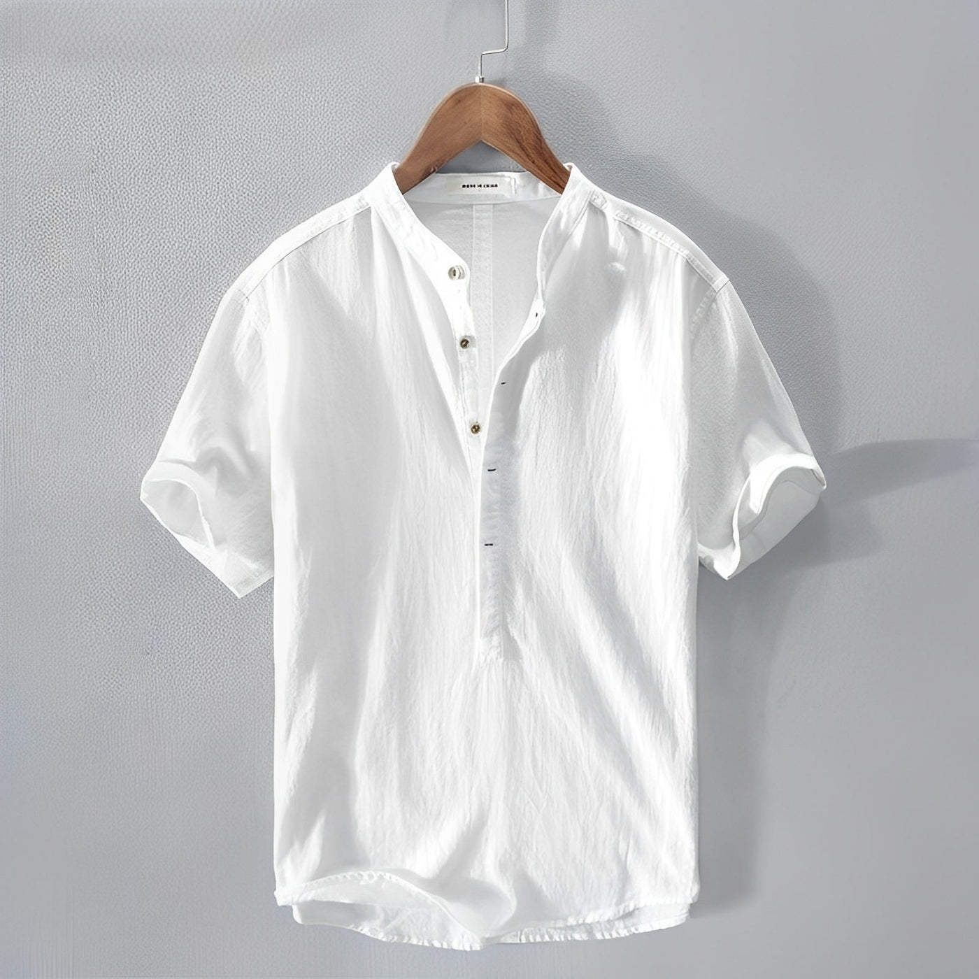 Harvie - Cómoda camisa de verano de lino para hombres