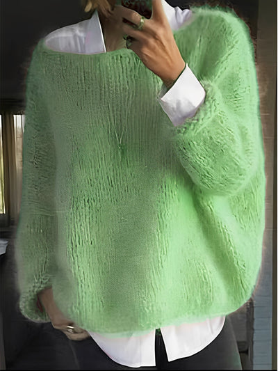 Quintella - Jersey de punto con cuello redondo para mujer