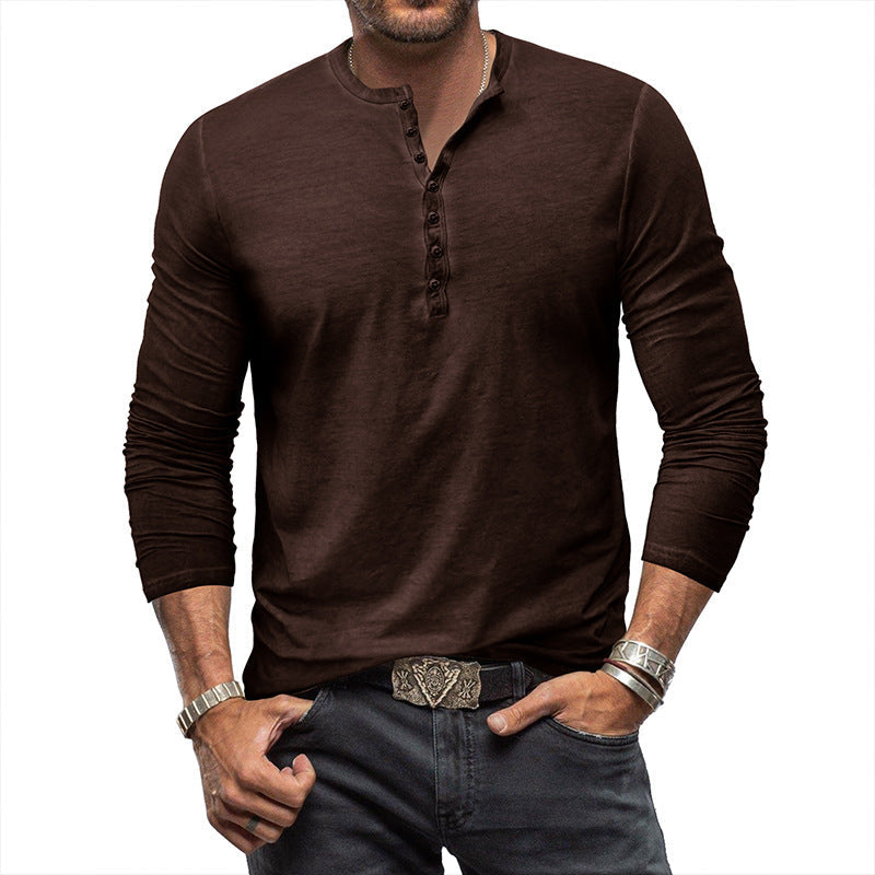 Clifford - Clásica camisa lavada con botones para hombres