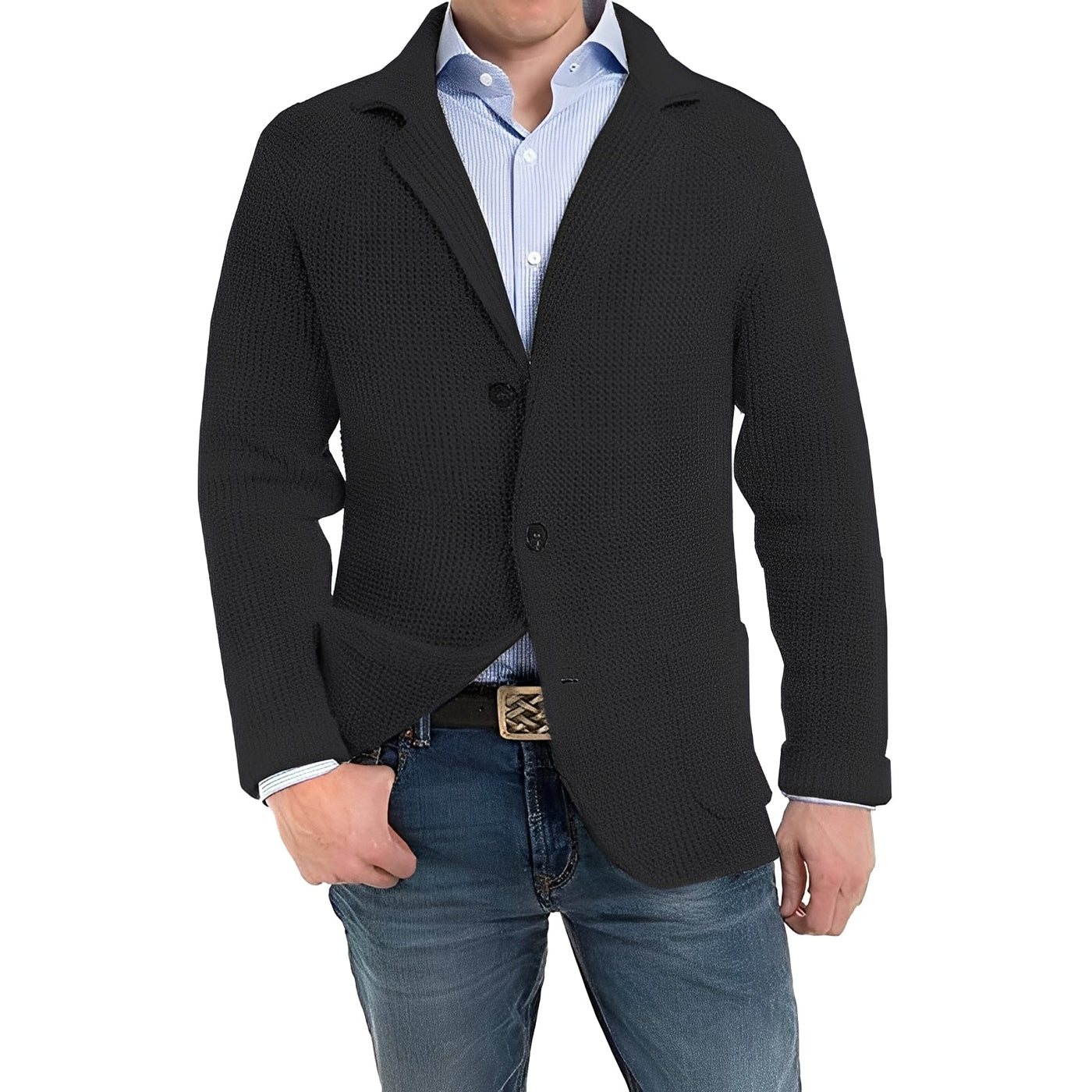 Richard - Elegante Chaqueta con Bolsillos de Solapa para Hombres