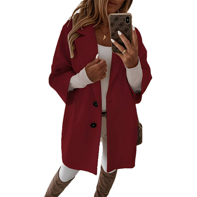 Lindsie - Chaqueta holgada con botones para mujer