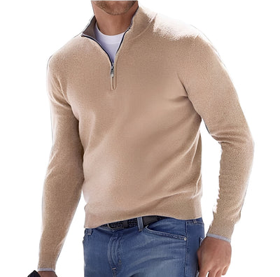 Nash - Jersey casual con cremallera para hombres