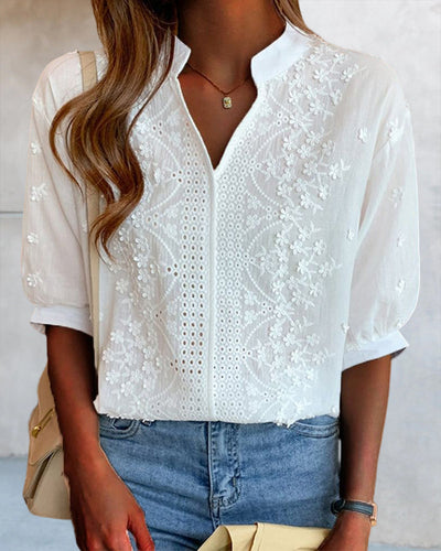 Dina - Blusa Elegancia Bordada