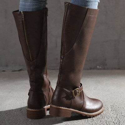 Marly - Botines Casuales con Hebilla Decorativa para Mujeres
