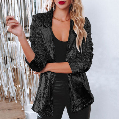 Miranda - Blazer Brillante de Lentejuelas para Mujer