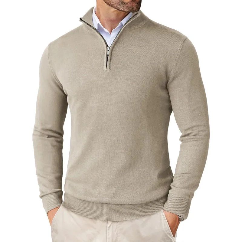 Bowen - Moderno Suéter con Cremallera para Hombres