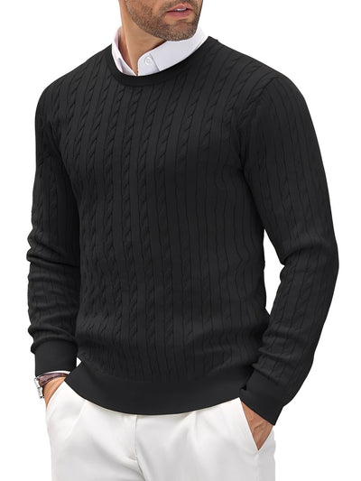 Romilly - Casual, ajustado suéter de punto para hombres