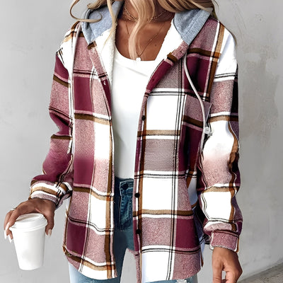 Briana - Casual, cálida chaqueta con capucha para mujeres