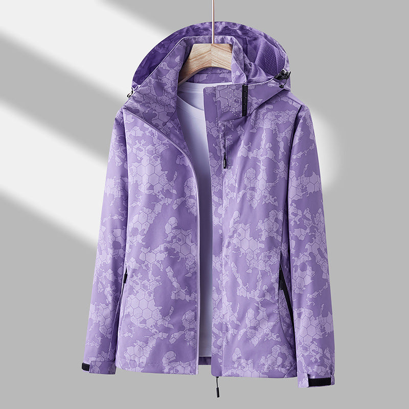 Daly - Chaqueta Corta Viento Unisex con Estampado