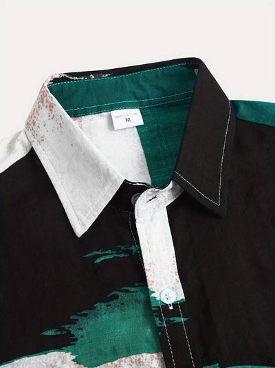 Kenneth - Camisa Casual de Manga Corta con Estilo Fresco