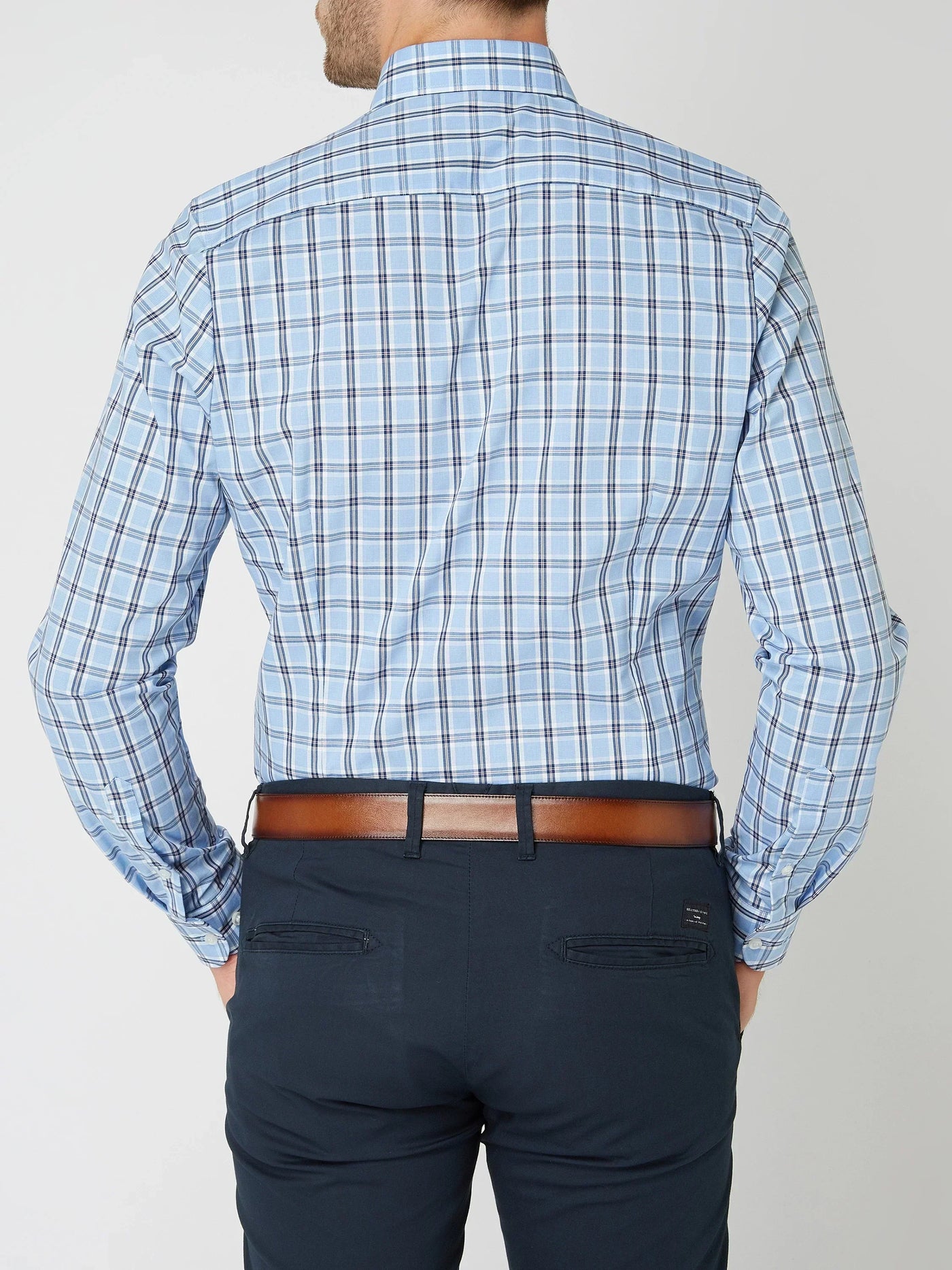 Louis – Camisa de algodón con cuadros