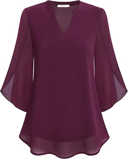 Brianna - Blusa de Manga Abierta con Movimiento Elegante