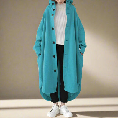 Jennica - Trenchcoat largo y holgado para mujeres