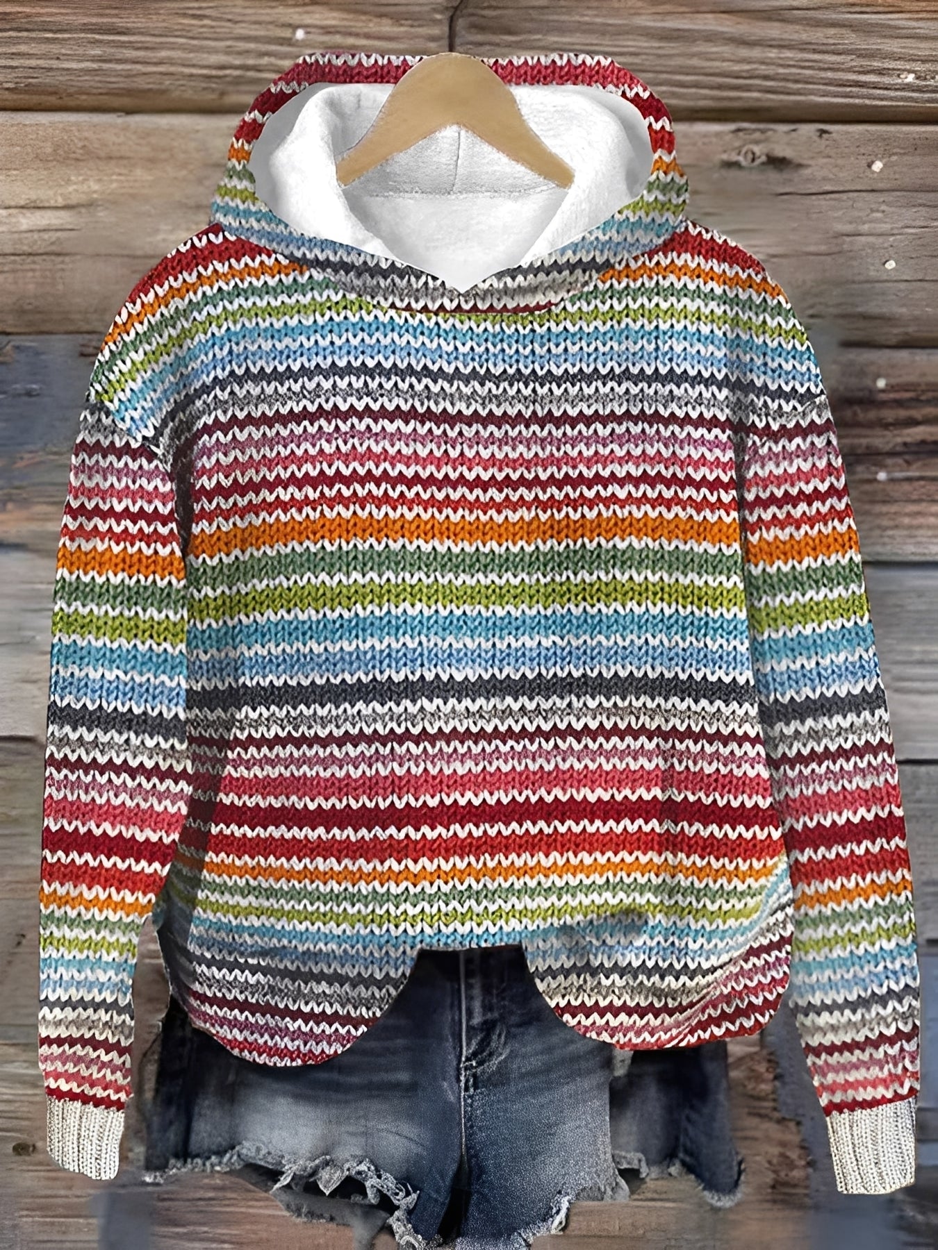 Jacalyn - Casual, colorido hoodie para mujeres