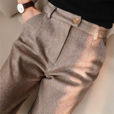 Daren - Pantalón estrecho formal de lana para hombres
