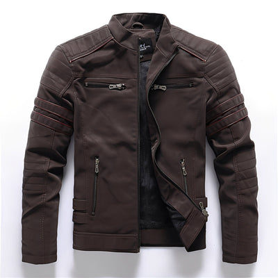 Dillan - Elegante chaqueta de cuero para motocicleta para hombres