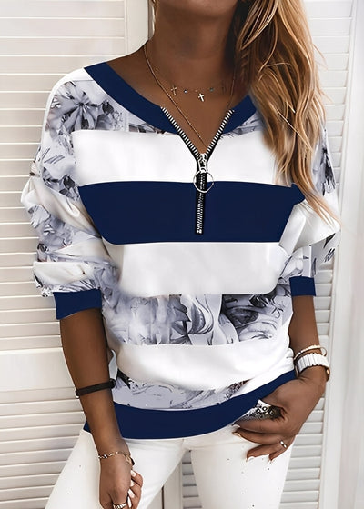 Louisa - Cómodo sudadera a rayas para mujer