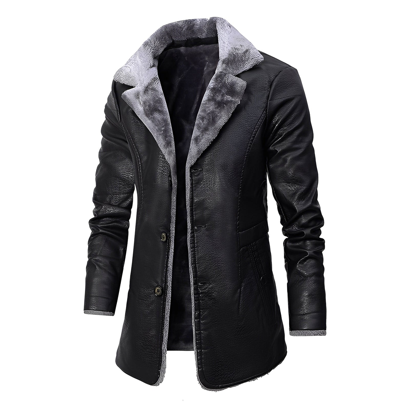 Wilton - Abrigo de peluche casual y cálido para hombres
