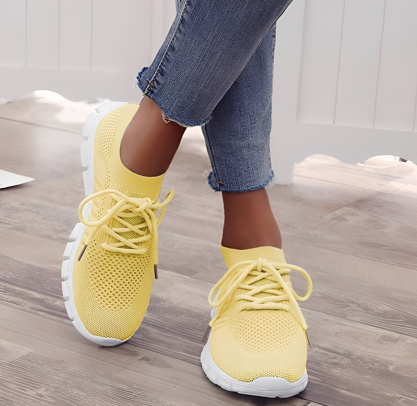 Amanda - Zapatillas ortopédicas de malla tejida para mujeres