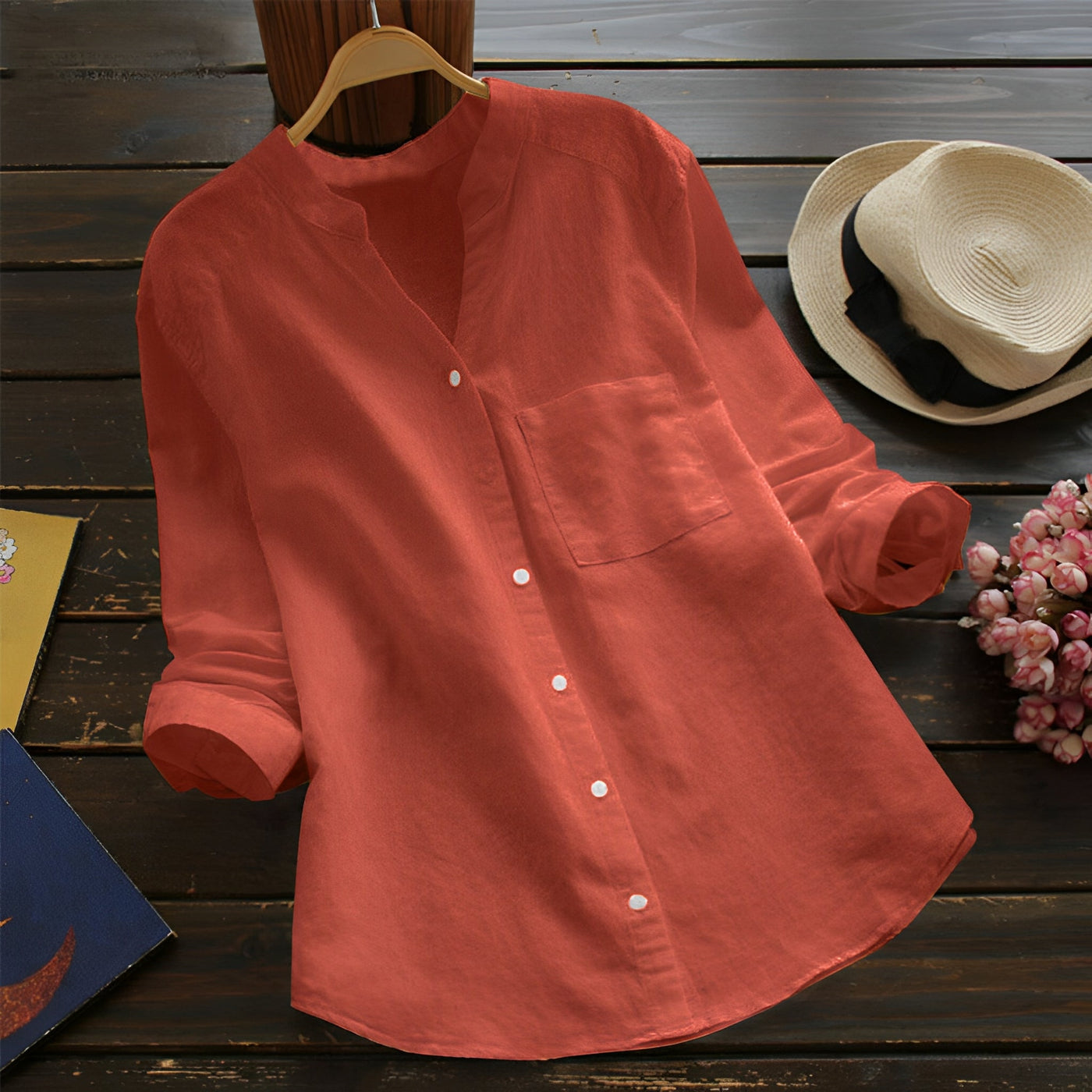 Madelina - Camiseta Retro Casual para Mujeres