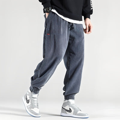 Kodey - Pantalones de pana anchos y casuales para hombres