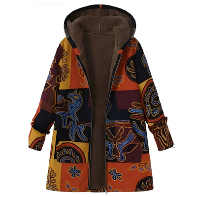 Olyvia - Chaqueta vintage con estampado para mujer