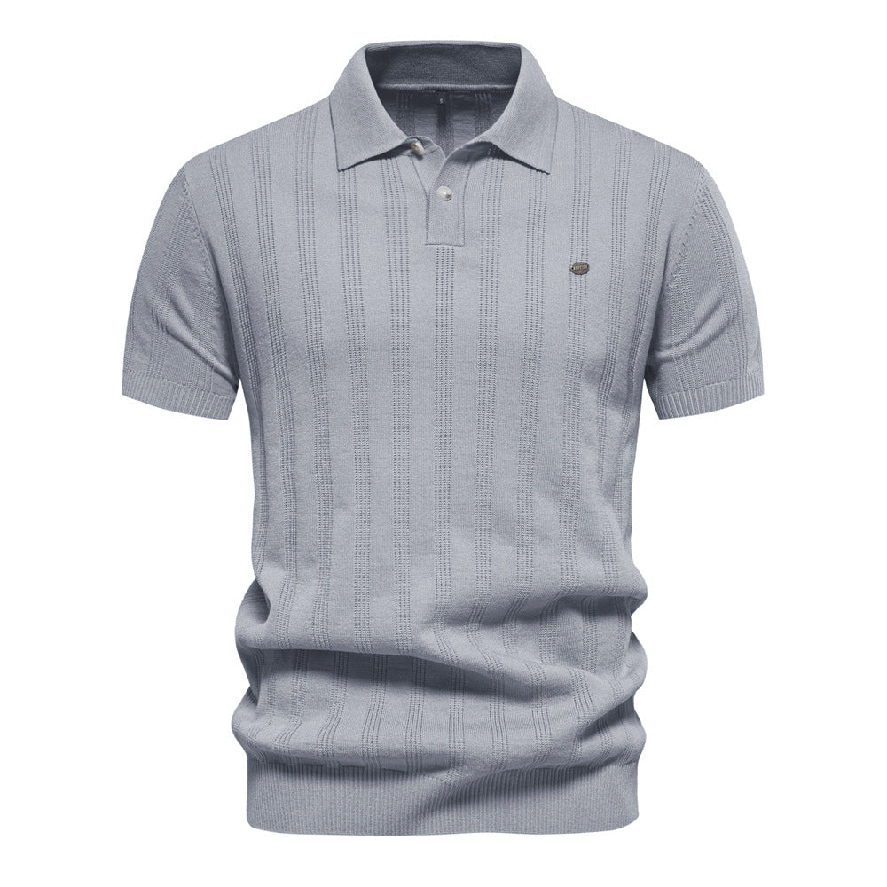 Bruce - Camiseta polo casual con mangas cortas para hombres