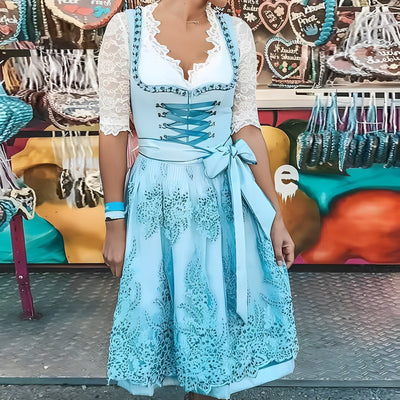 Catrina - Vestido Dirndl Casual para Mujeres