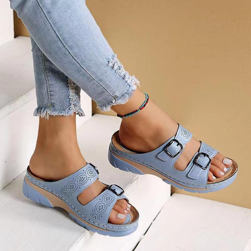 Ariella - Casual sandalias ortopédicas de cuña para mujer