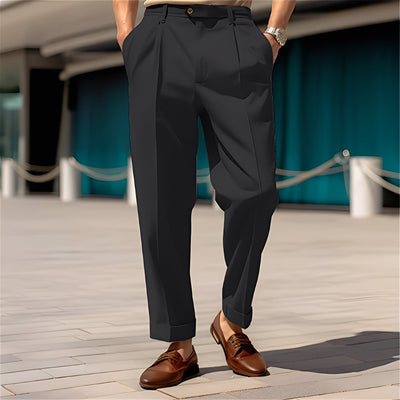 Beckham - Clásico pantalón de traje recto para hombres