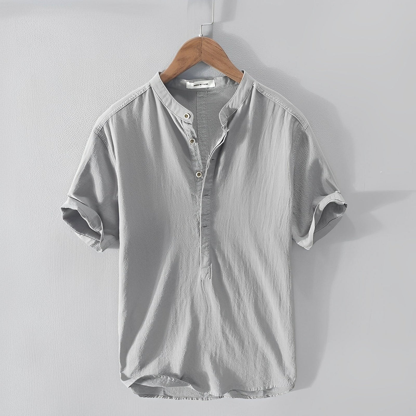 Harvie - Cómoda camisa de verano de lino para hombres