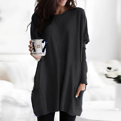 Cheyenne - Camiseta de manga larga holgada y casual para mujer