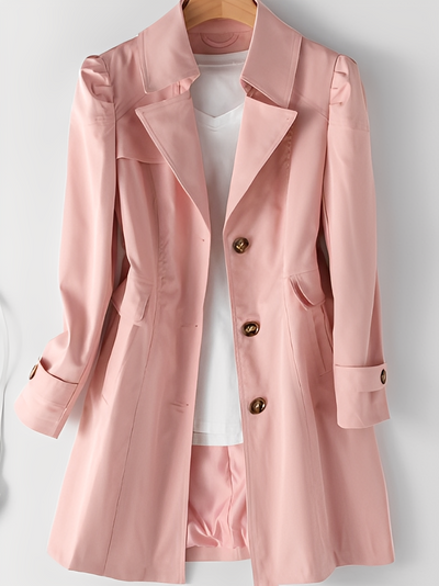 Hillary - Abrigo Trench de Cachemira Casual para Mujeres