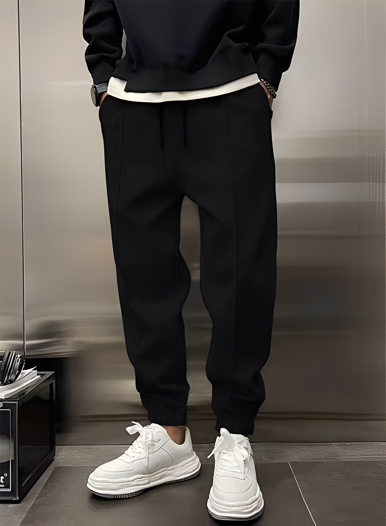Philip - Casual, grueso, pantalón ancho para hombres