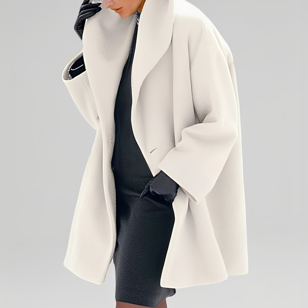 Natalia - Moderna chaqueta de lana holgada para mujeres