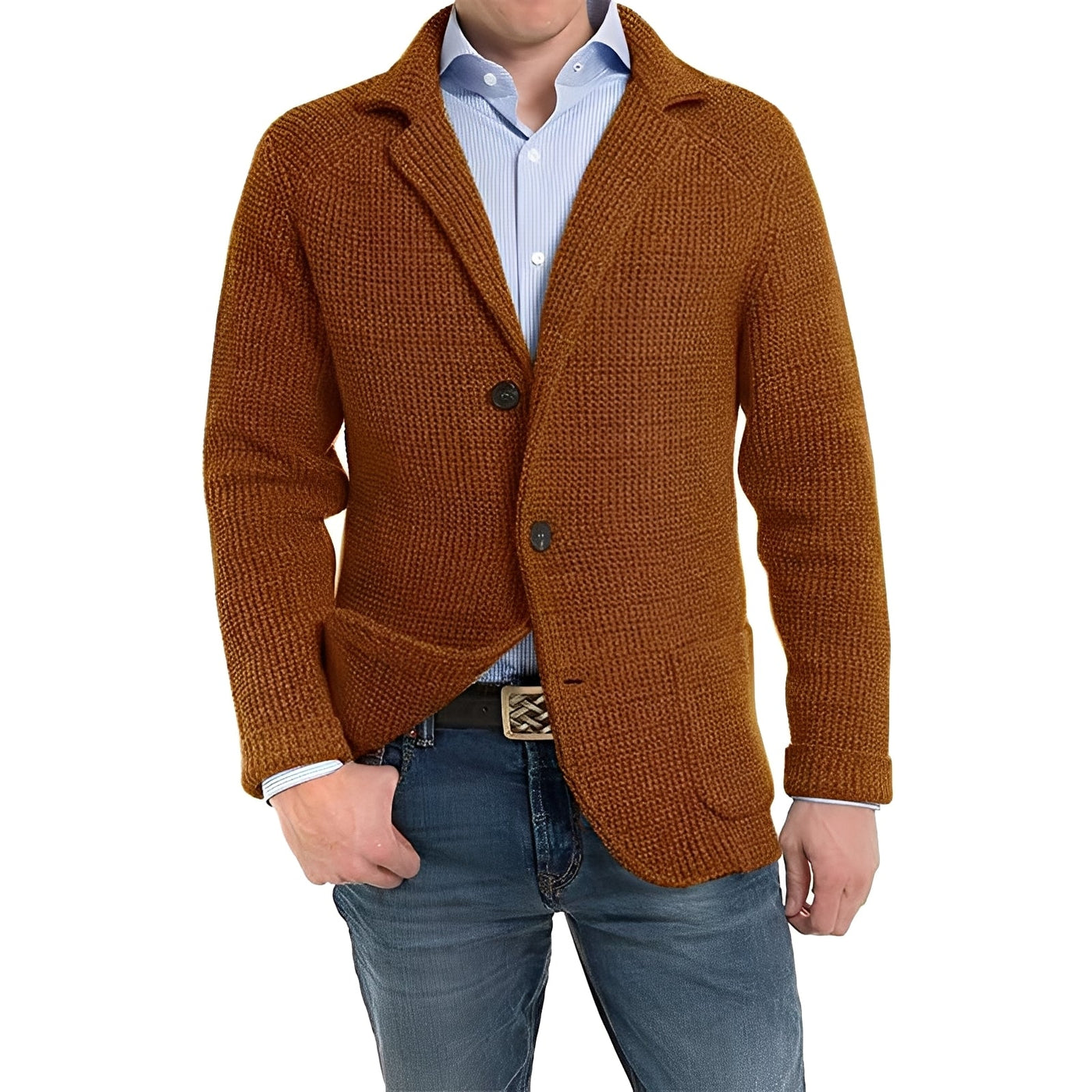 Richard - Elegante Chaqueta con Bolsillos de Solapa para Hombres