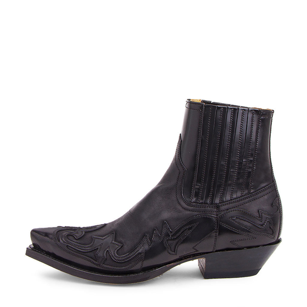 Geraldine - Botas de vaquero retro de cuero para mujeres