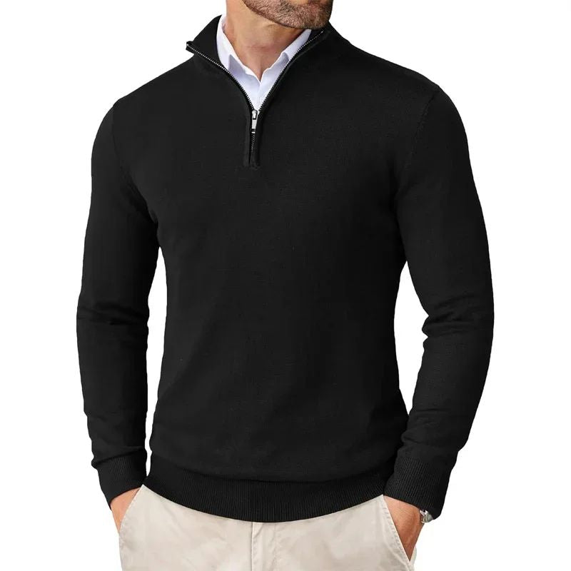 Bowen - Moderno Suéter con Cremallera para Hombres