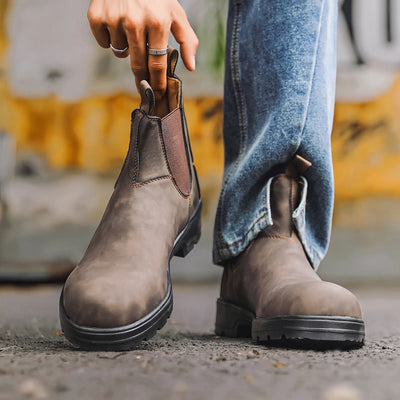 Gilbert - Elegantes Botas de Cuero Vintage para Hombres