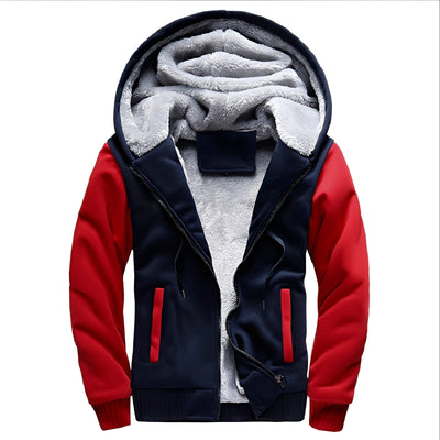 Orrell - Chaqueta con capucha y forro de polar para hombres