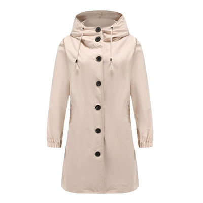 Vivyan - Chaqueta impermeable con capucha para mujeres