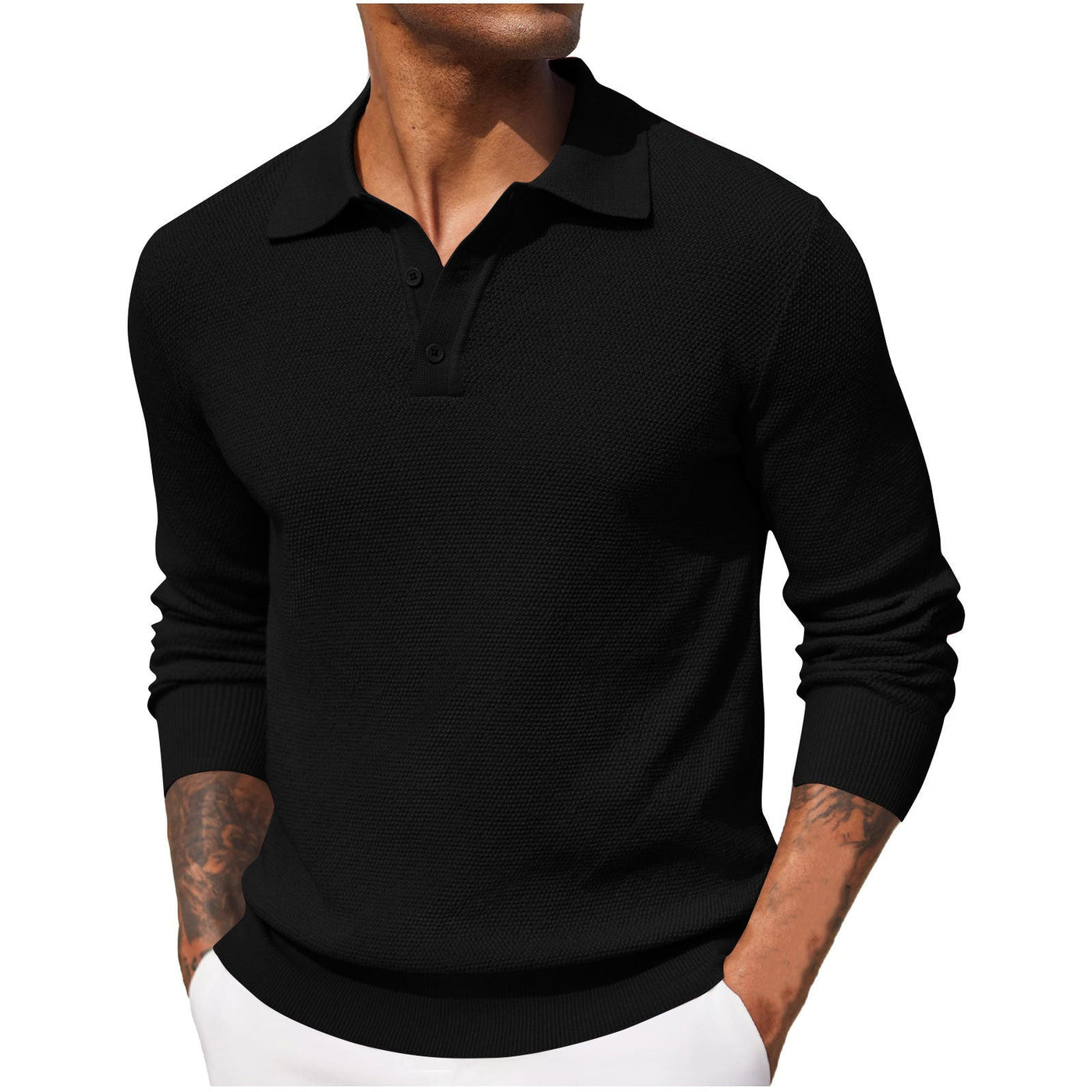 Harrison - Camisa casual de manga larga para hombre